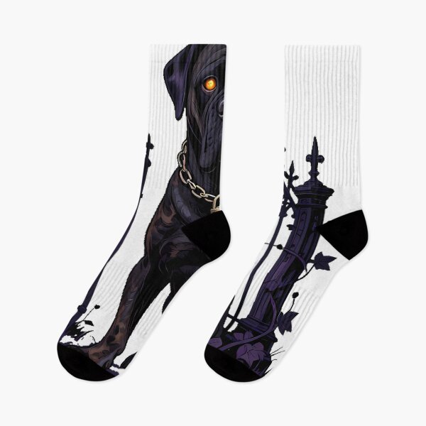 Item preview, Gothic Cemetery Mastiff Crypt Keeper designed and sold by IllumeInk.