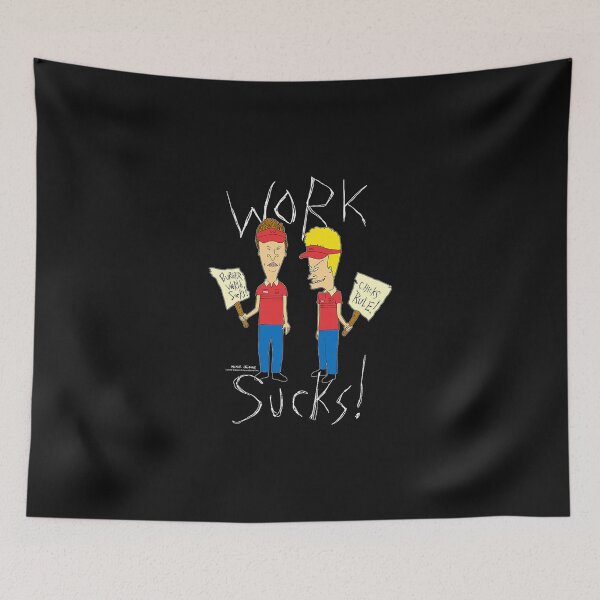 Item preview, BABH Work Sucks Protest Signs Funny Cartoon designed and sold by taochuyen335.