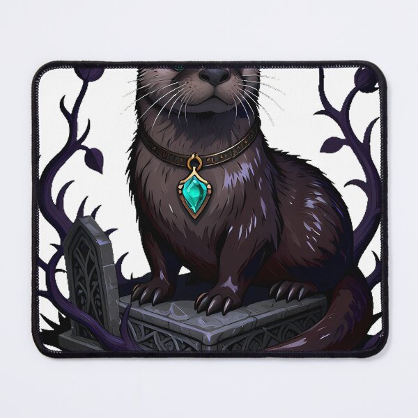 Item preview, Gothic Cemetery River Otter Moat Keeper designed and sold by IllumeInk.