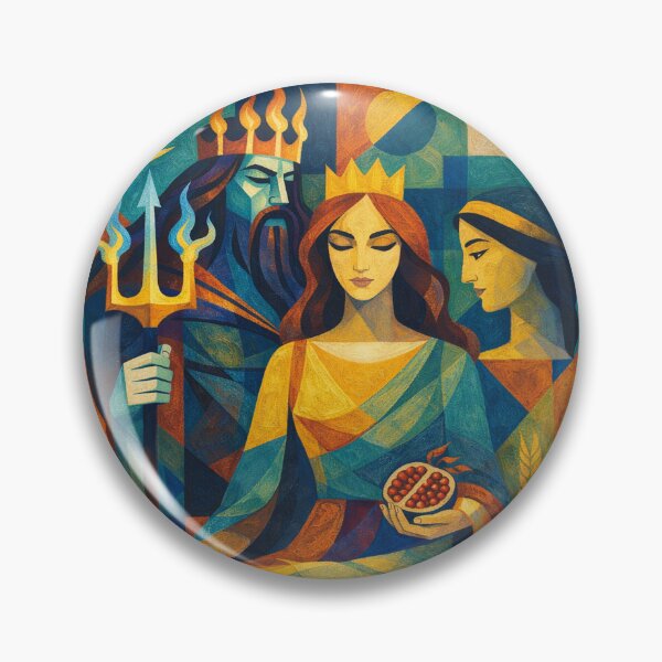 Item preview, Persephone – Goddess of Spring and the Underworld Illustration designed and sold by GalleryKauffeld.