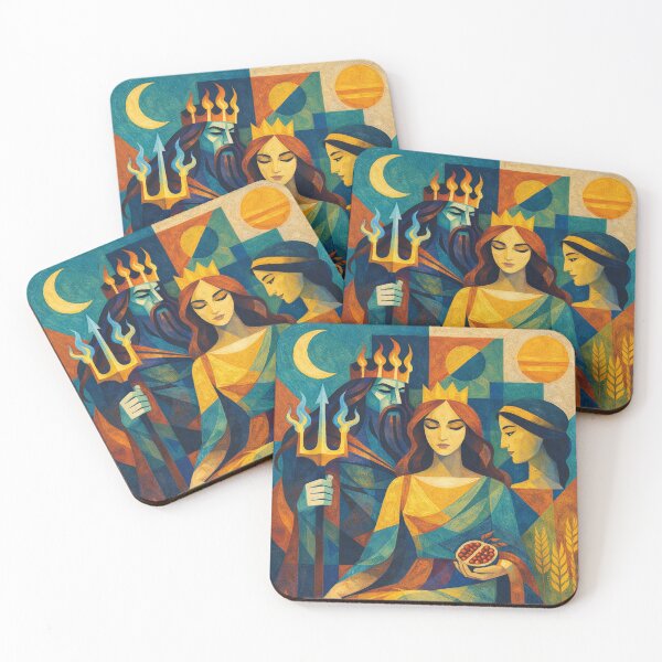 Item preview, Persephone – Goddess of Spring and the Underworld Illustration designed and sold by GalleryKauffeld.