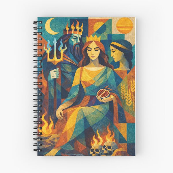 Item preview, Persephone – Goddess of Spring and the Underworld Illustration designed and sold by GalleryKauffeld.