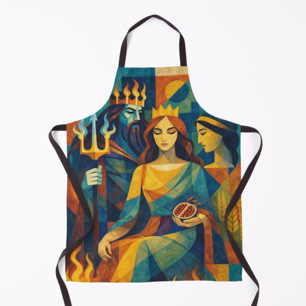 Item preview, Persephone – Goddess of Spring and the Underworld Illustration designed and sold by GalleryKauffeld.