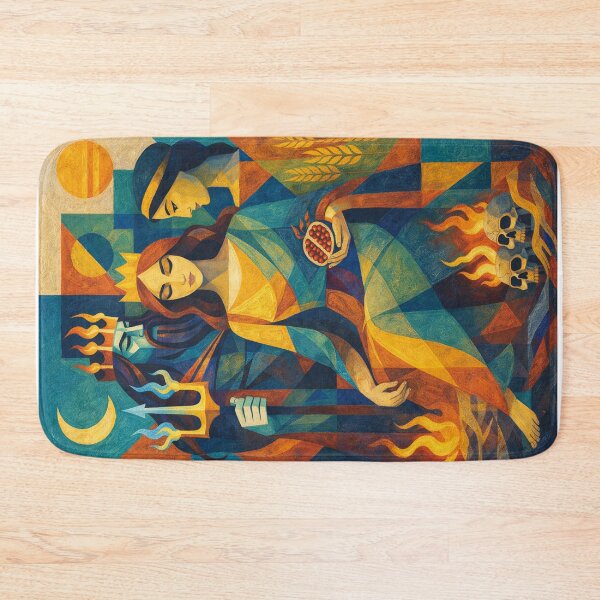 Item preview, Persephone – Goddess of Spring and the Underworld Illustration designed and sold by GalleryKauffeld.