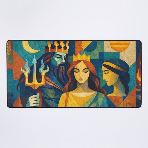 Item preview, Persephone – Goddess of Spring and the Underworld Illustration designed and sold by GalleryKauffeld.