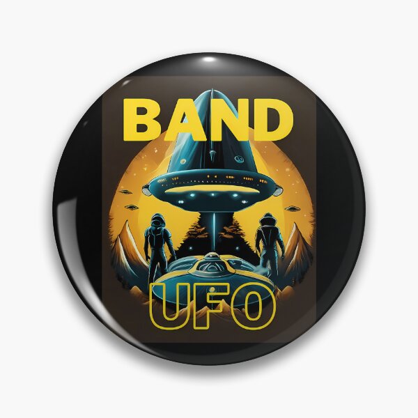 Item preview, Flying Saucer Spaceship Astronaut Silhouettes Mountain Landscape designed and sold by Alhlaly-shop.