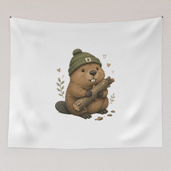 Item preview, Cute Beaver designed and sold by IGArte.