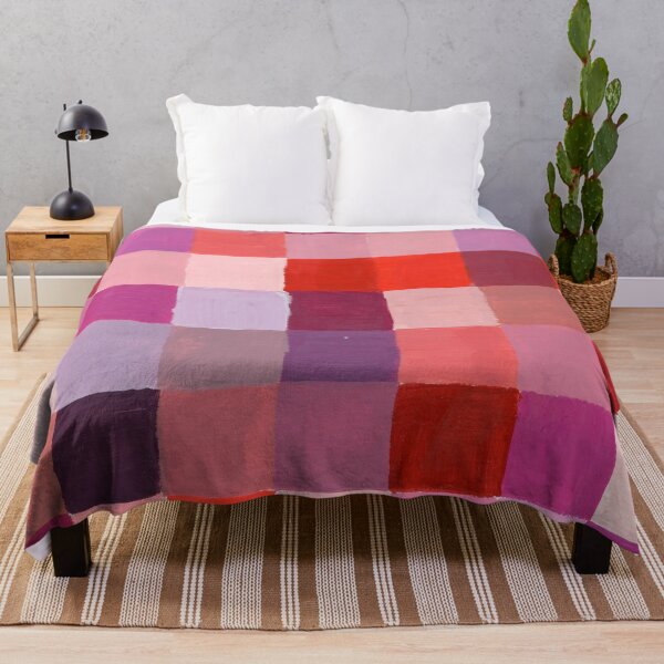 Item preview, Christmas Check Design | Handpainted Red Square Pattern designed and sold by sheseddit.