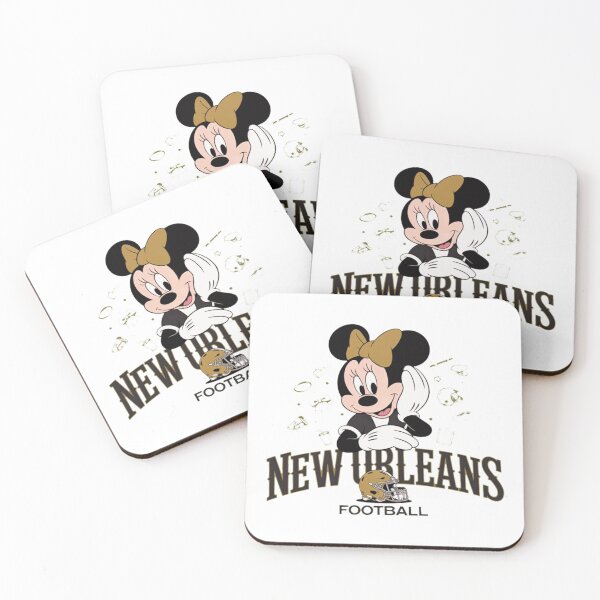 Item preview, Diseño de Minnie Mouse para aficionada al fútbol de Nueva Orleans designed and sold by aoMarlowe.