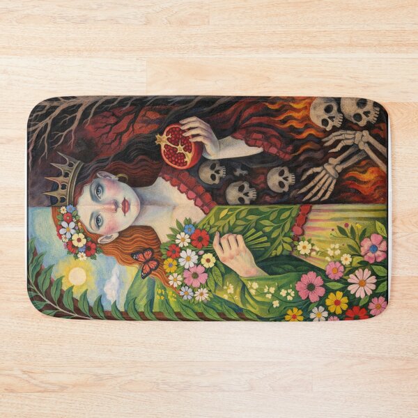 Item preview, Greek Goddess Persephone – Queen of the Underworld Painting designed and sold by GalleryKauffeld.