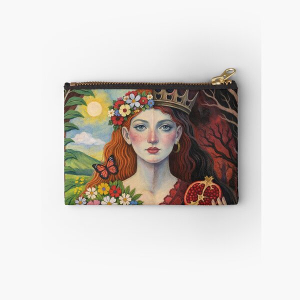 Item preview, Greek Goddess Persephone – Queen of the Underworld Painting designed and sold by GalleryKauffeld.