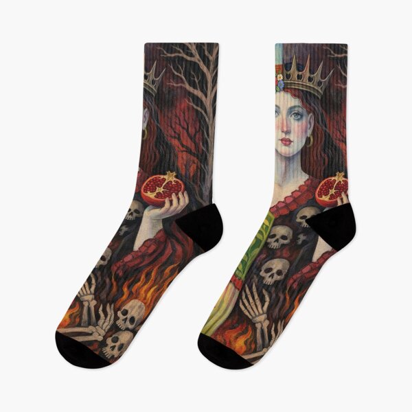 Item preview, Greek Goddess Persephone – Queen of the Underworld Painting designed and sold by GalleryKauffeld.