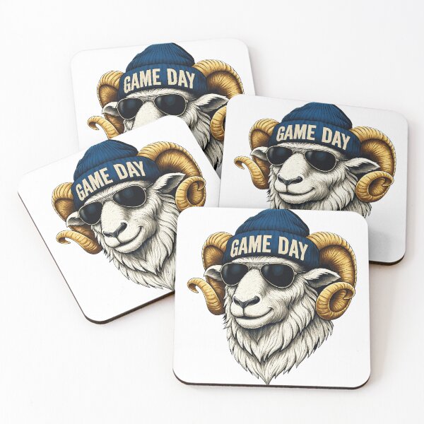 Item preview, Cool Game Day Ram Head Sunglasses Beanie designed and sold by CourtneyC58877.