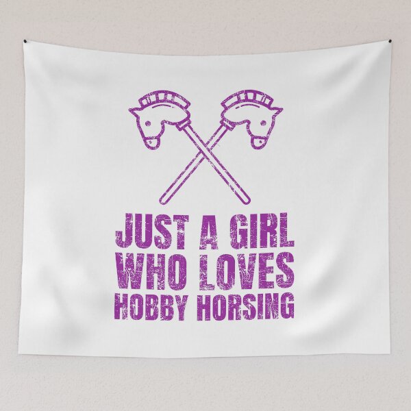 Item preview, Just A Girl Who Loves Hobby Horsing  designed and sold by chaaval.