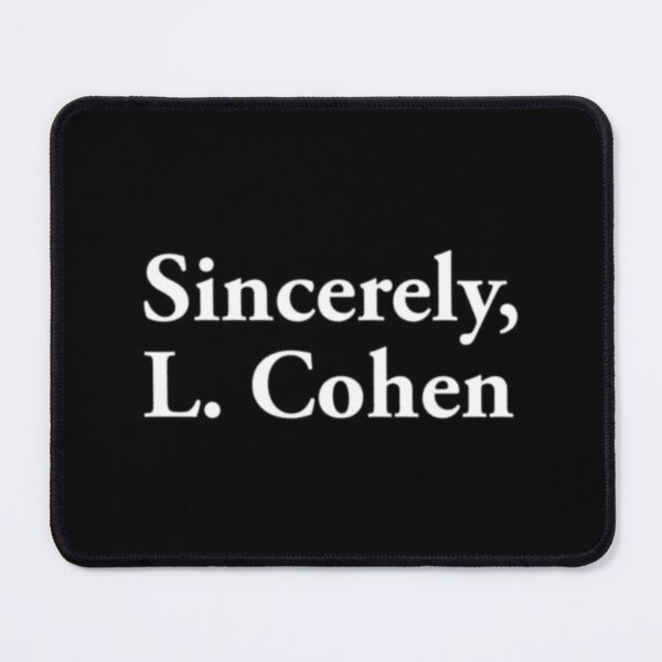 Item preview, Sincerely, L. Cohen - Leonard Cohen designed and sold by letitrip.