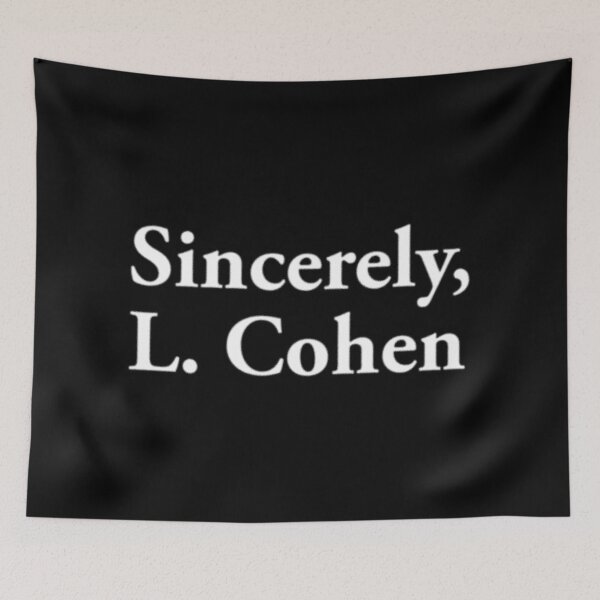 Item preview, Sincerely, L. Cohen - Leonard Cohen designed and sold by letitrip.