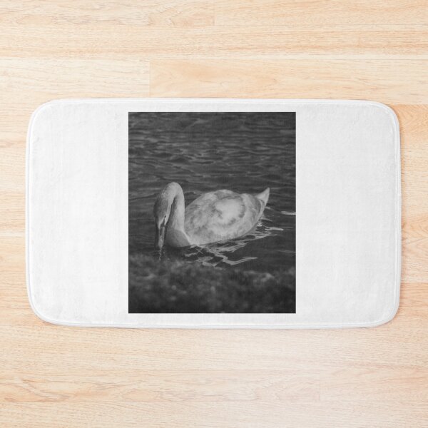 Item preview, Elegant Mute Swan Drinking in Dark Water designed and sold by PhaidraKarole.