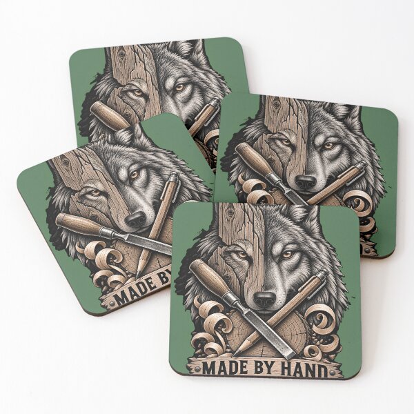 Item preview, Made By Hand No Shortcuts Wolf designed and sold by LamsatArt.