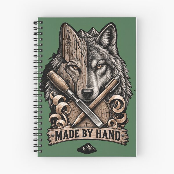Item preview, Made By Hand No Shortcuts Wolf designed and sold by LamsatArt.