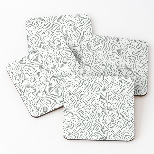Item preview, Forest Green Topographic Contour Lines designed and sold by QuietBloom80.