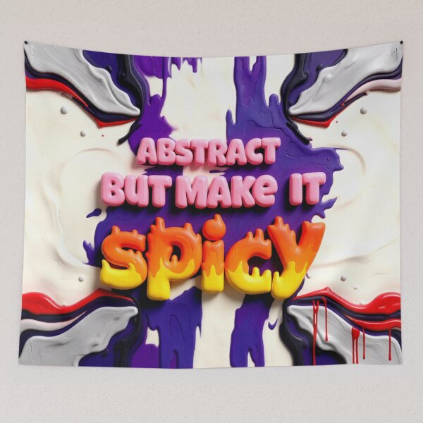 Item preview, abstract but make it spicy C colorful funny typographic abstract design designed and sold by SmashingDeals.