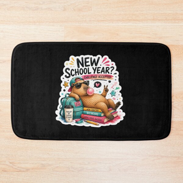Item preview, New School Year Challenge Accepted Capybara designed and sold by GusiaTreasures.