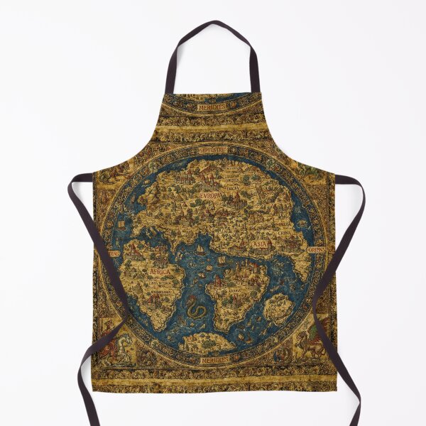 Item preview, Hermoso mapa medieval del mundo, mapa antiguo del mundo, cartografía clásica, diseño raro designed and sold by Vintage Designs +.