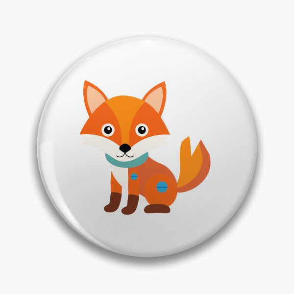 Item preview, Cute Robot Fox Orange Mechanical Woodland Animal designed and sold by ElenMart.