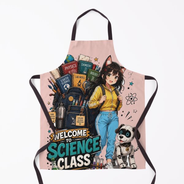 Item preview, Anime Neko Girl Welcome To Science Class Robot Dog Graphic designed and sold by BLUESKY11a.