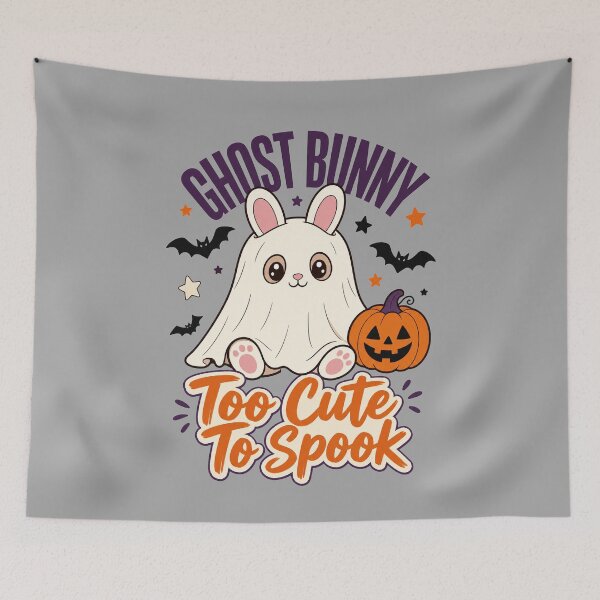 Item preview, Ghost Bunny Halloween Shirt | Too Cute To Spook Design designed and sold by MOCH- ART.
