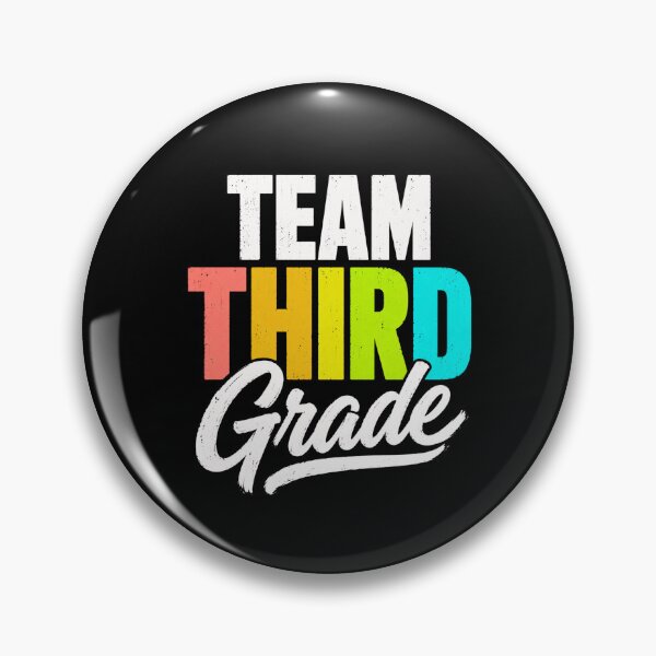 Item preview, Team Third Grade Colorful Retro School Spirit Graphic designed and sold by ROUX-ART.