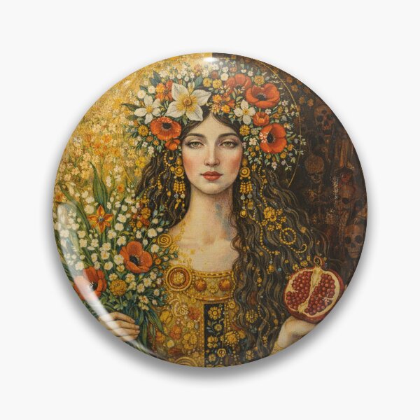 Item preview, Greek Goddess Persephone – Queen of the Underworld Painting designed and sold by GalleryKauffeld.