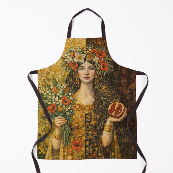 Item preview, Greek Goddess Persephone – Queen of the Underworld Painting designed and sold by GalleryKauffeld.
