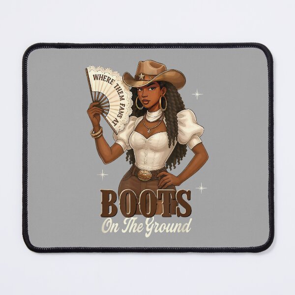 Item preview, Black History Boots On The Ground Cowgirl Western Black Girl designed and sold by ArleneRowe.