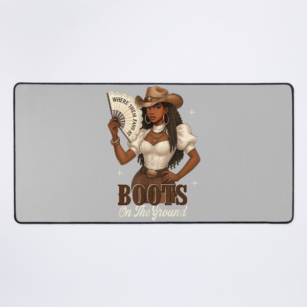 Item preview, Black History Boots On The Ground Cowgirl Western Black Girl designed and sold by ArleneRowe.