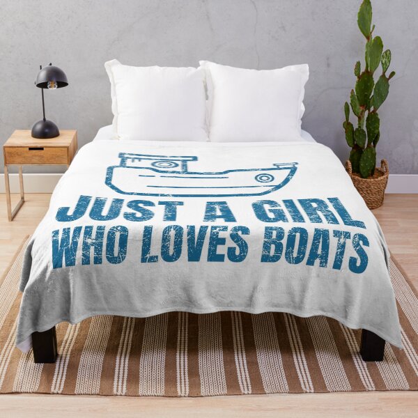 Item preview, Just A Girl Who Loves Boats designed and sold by chaaval.