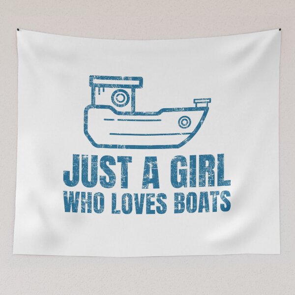 Item preview, Just A Girl Who Loves Boats designed and sold by chaaval.