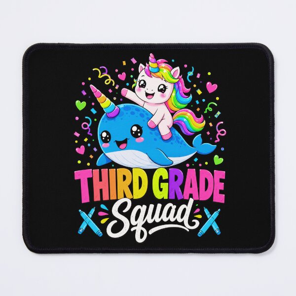 Item preview, Unicorn Squad Third Grade Rainbow Kawaii Party Art designed and sold by ROUX-ART.