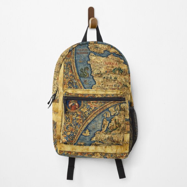 Item preview, Beautiful Medieval mappe of the worlde vintage map of the world classical cartography rare design designed and sold by Vintage Designs +.