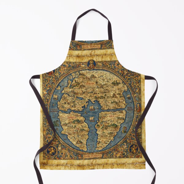 Item preview, Hermoso mapa medieval del mundo, mapa antiguo del mundo, cartografía clásica, diseño raro designed and sold by Vintage Designs +.