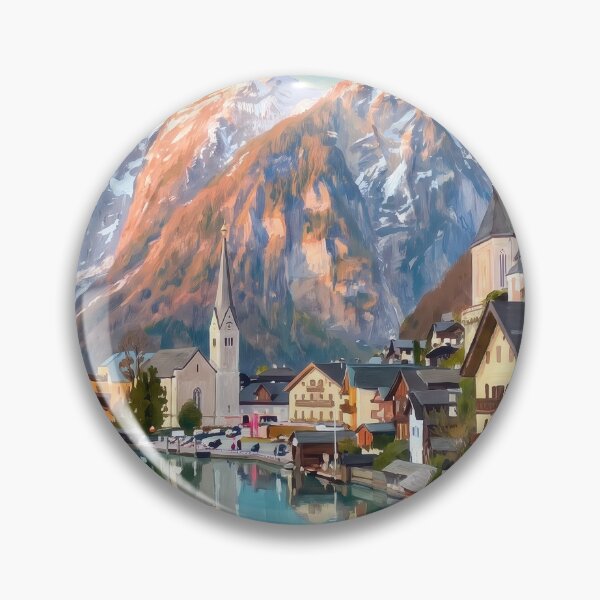 Item preview, Hallstatt Beneath the Alps designed and sold by RedPeaStudio.