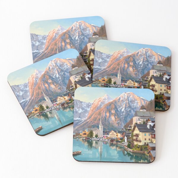 Item preview, Hallstatt Beneath the Alps designed and sold by RedPeaStudio.