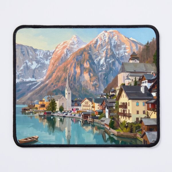 Item preview, Hallstatt Beneath the Alps designed and sold by RedPeaStudio.