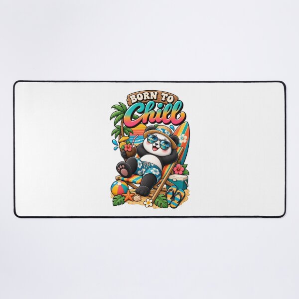 Item preview, Born to Chill Panda Beach designed and sold by Side Quest Co..