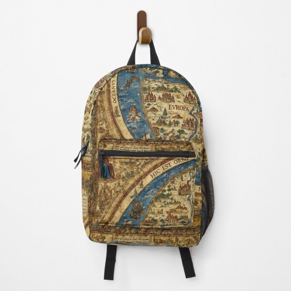 Item preview, Beautiful Medieval mappe of the worlde vintage map of the world classical cartography rare design designed and sold by Vintage Designs +.