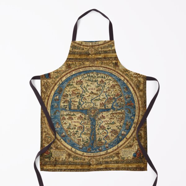 Item preview, Hermoso mapa medieval del mundo, mapa antiguo del mundo, cartografía clásica, diseño raro designed and sold by Vintage Designs +.