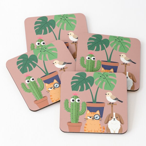 Item preview, Plants And Pups They Don't Ask Difficult Questions Cute Houseplant & Pet Lover Illustration designed and sold by BLUESKY11a.