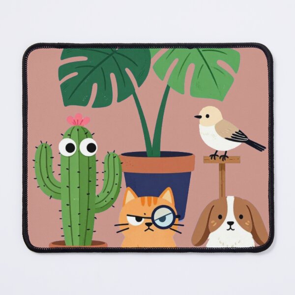 Item preview, Plants And Pups They Don't Ask Difficult Questions Cute Houseplant & Pet Lover Illustration designed and sold by BLUESKY11a.
