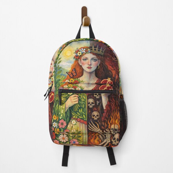 Item preview, Greek Goddess Persephone – Between Light and Darkness Painting designed and sold by GalleryKauffeld.
