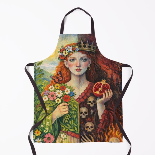 Item preview, Greek Goddess Persephone – Between Light and Darkness Painting designed and sold by GalleryKauffeld.